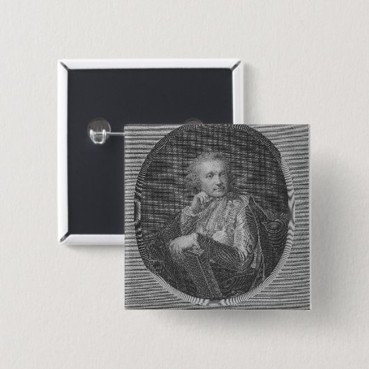 Count Stroganov Vierkante Button 5,1 Cm (Voorkant /achterkant)