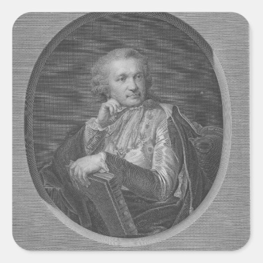 Count Stroganov Vierkante Sticker (Voorkant)