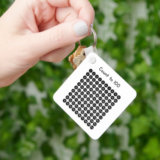 Count to 100 sleutelhanger (Hand)