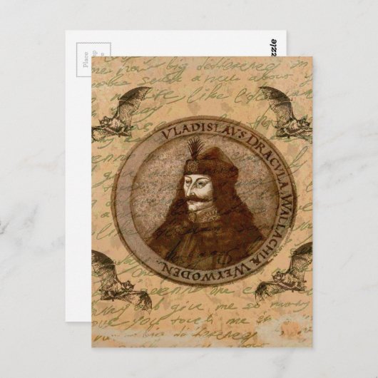 Count Vlad Dracula Briefkaart (Voorkant / Achterkant)