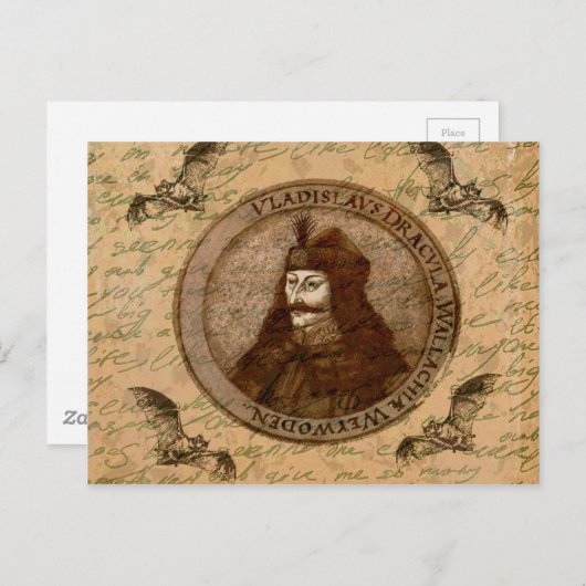 Count Vlad Dracula Briefkaart (Voorkant / Achterkant)