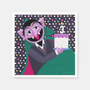 Count Von Count Confetti Verjaardag Servet