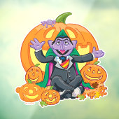 Count von Count | Halloween Pumpkins Raamsticker (Vel 3)