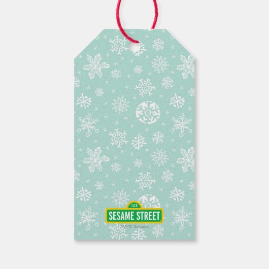 Count von Count Holiday Scribble Cadeaulabel (Achterkant)