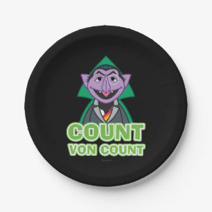 Count von Count Klassieke stijl 2 Papieren Bordje