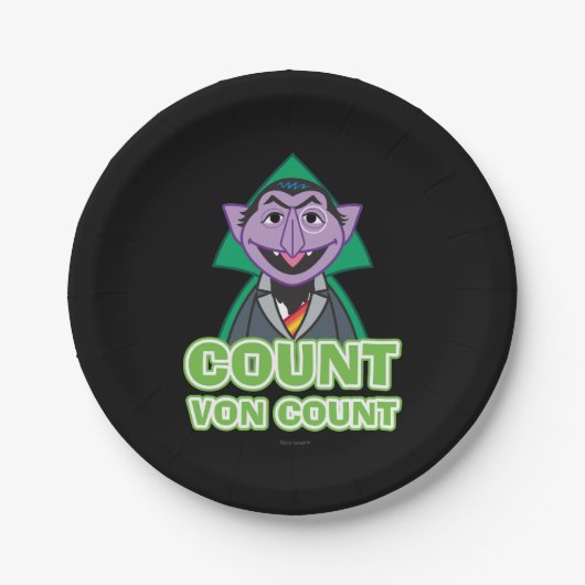 Count von Count Klassieke stijl 2 Papieren Bordje (Voorkant)