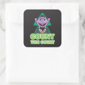 Count von Count Klassieke stijl 2 Vierkante Sticker (Tas)