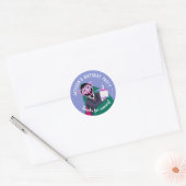 Count von Count Nummer Taart Verjaardagsfeest Ronde Sticker (Envelop)
