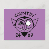 Count von Count Schaats Logo - Countin' 24/7 Briefkaart (Voorkant)