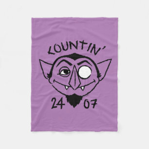 Count von Count Schaats Logo - Countin' 24/7 Fleece Deken