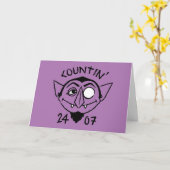 Count von Count Schaats Logo - Countin' 24/7 Kaart (Gele Bloem)