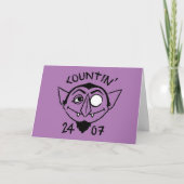Count von Count Schaats Logo - Countin' 24/7 Kaart (Voorkant)