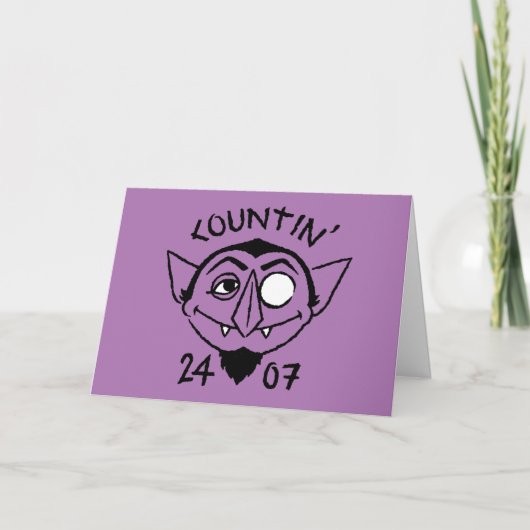 Count von Count Schaats Logo - Countin' 24/7 Kaart (Voorkant)