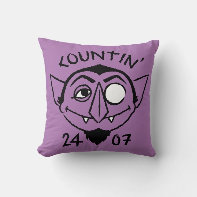 Count von Count Schaats Logo - Countin' 24/7 Kussen (Voorkant)
