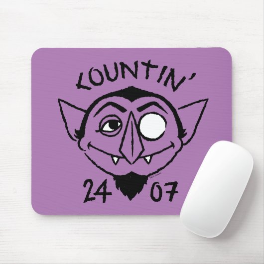 Count von Count Schaats Logo - Countin' 24/7 Muismat (Met muis)