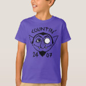 Count von Count Schaats Logo - Countin' 24/7 T-shirt (Voorkant)