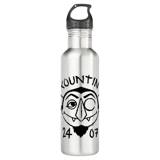 Count von Count Skate Logo - Countin' 24/7 Waterfles (Voorkant)