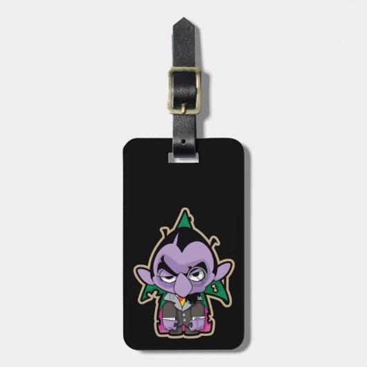 Count von Count Zombie Bagagelabel (Voorkant verticaal)