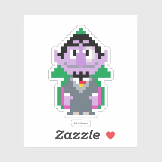 Count von Pixel Art Sticker (Vel)