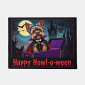 Count Yorkie Happy Howl-o-ween Deurmat (Voorkant)