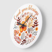 Count Your Blessings – Autumn Floral Wreath Grote Klok (Hoek)