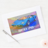 COUNTACH RECHTHOEKIGE STICKER (Envelop)