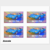 COUNTACH RECHTHOEKIGE STICKER (Vel)