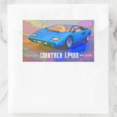 COUNTACH RECHTHOEKIGE STICKER (Tas)
