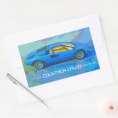 COUNTACH RECHTHOEKIGE STICKER (Envelop)