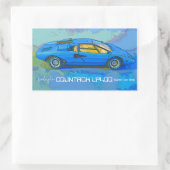 COUNTACH RECHTHOEKIGE STICKER (Tas)