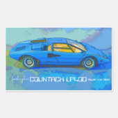 COUNTACH RECHTHOEKIGE STICKER (Voorkant)