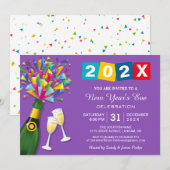 Countdown Celebration juicht nieuwjaarsfeest Kaart (Voorkant / Achterkant)