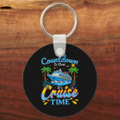 Countdown Is Over It's Cruise Time Men Women Coupl Sleutelhanger (Voorkant)