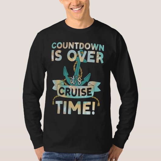 Countdown Is Over It's Cruise Time Tie Dye Print F T-shirt (Voorkant)