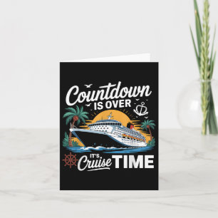 Countdown is over zijn cruise tijd vakantie kaart