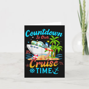 Countdown is over zijn cruisetijd Mannen Women Cru Kaart