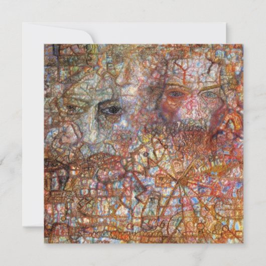 Countenances: Two Faces (door Pavel Filonov) Kaart (Voorkant)