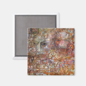 Countenances: Two Faces (door Pavel Filonov) Magneet (Voorkant / Achterkant)