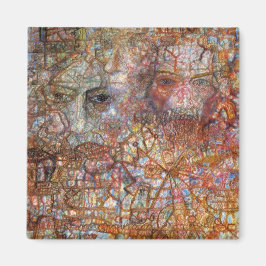 Countenances: Two Faces (door Pavel Filonov) Magneet