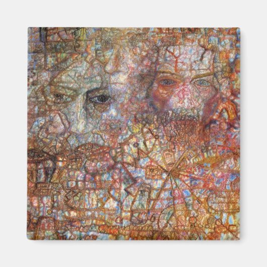 Countenances: Two Faces (door Pavel Filonov) Magneet (Voorkant)