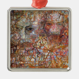 Countenances: Two Faces (door Pavel Filonov) Metalen Ornament