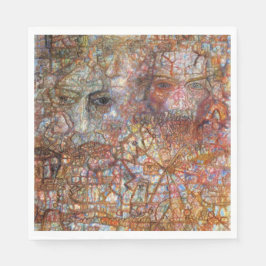 Countenances: Two Faces (door Pavel Filonov) Servet