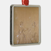 Countess Charles d'Agoult en haar dochter Metalen Ornament (Rechts)