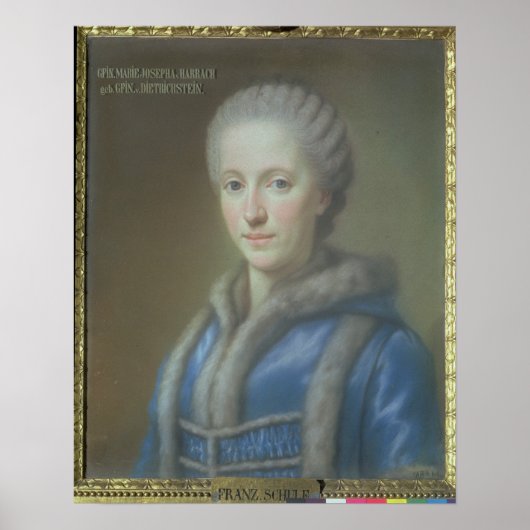 Countess Maria Josepha von Harrach Poster (Voorkant)