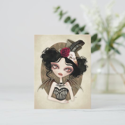 Countess Nocturne Briefkaart (Staand voorkant)