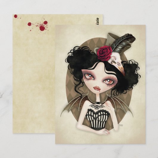 Countess Nocturne Briefkaart (Voorkant / Achterkant)