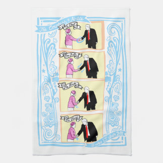 Countess of Airlie's Handshake Souvenir Tea Towel Theedoek