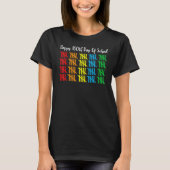 counting 100 lines tally marks happy 100th day of  t-shirt (Voorkant)