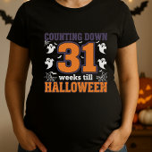 Counting Down Till Halloween Maternity T-shirt