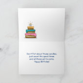 Counting in Dog Years Birthday Kaart (Binnen)